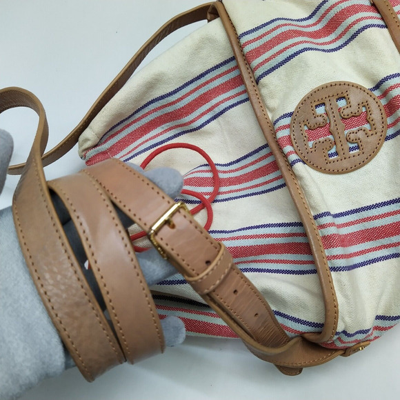 Tory Burch Multicolor Stripes Bucket Drawstring Crossbody Bag - Picture 6 of 16